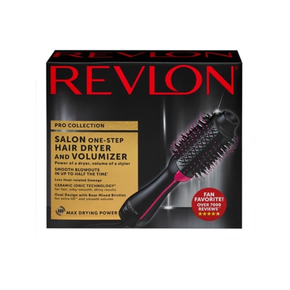 Revlon Salon One-Step Hair Dryer and Volumizer blower Black/Pink